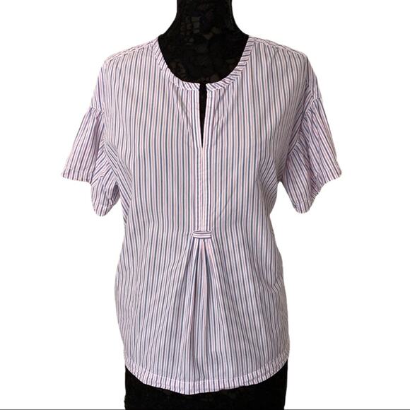 Max Studio London Stripe Top Size M - Picture 1 of 9